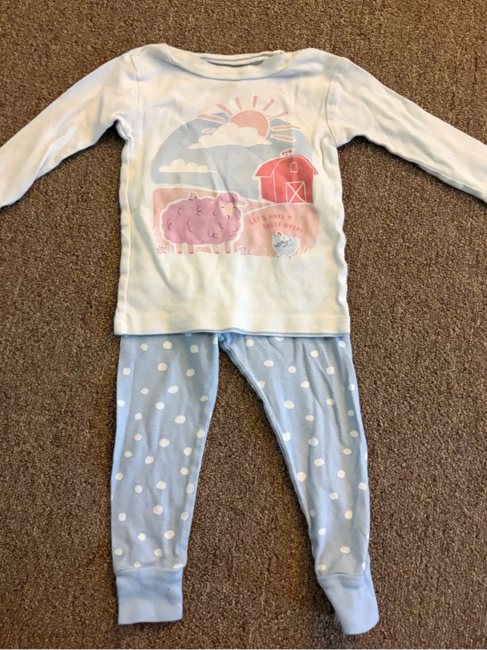 Carter's “Let’s Have a Sheep-Over” Pajama Set (18m)